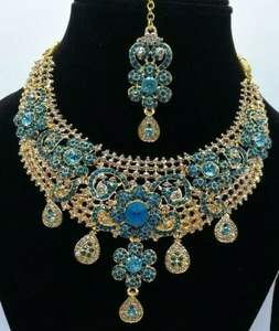 Luxury Color Bridal Necklace <b>Set</b> <b>Women</b> Zircon Flower Design Vintage Wedding Engagement <b>Gift</b> Jewelry Brides Accessories - Product Image 3