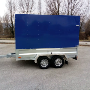 Fully Hot Deep Galvanized Tipping <b>Trailer</b> 3 Ton ,dump Wagon, tandem Axles with Battery Oil tank and Wire Mesh Fence - Product Image 6