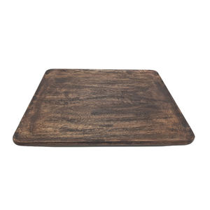 Plateau de service rectangulaire en bois de couleur naturelle Plateau de service alimentaire pour la maison et les hôtels Fournitures faites à la main personnalisées - Product Image 2