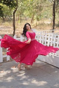 Indian Boutique Faux Blooming con cuentas bordado-vestido de tela de trabajo vestido de fiesta de lujo en diferentes estilos para niñas mujeres - Product Image 5