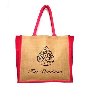 Wholesale Custom Size Blank Custom Design Jute Beach <b>Bag</b> Organic Recycled Jute <b>lunch</b> <b>Tote</b> Shopping <b>Bag</b> From India - Product Image 3