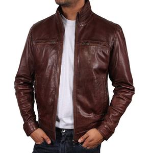 Nouvelle veste en cuir PU moderne pour hommes-Design de moto élégant avec fermeture à glissière et poches-veste en cuir pour hommes veste pour hommes - Product Image 1