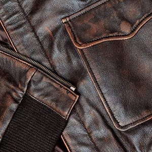 Veste en cuir pour homme de style vintage de haute qualité, légère, durable et anti-rides pour l'hiver - Product Image 6