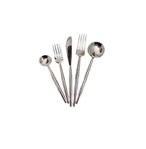 Luxueux ensemble de couverts en acier inoxydable ensemble de couverts dîner couteau cuillère fourchette maison cuisine restaurant vaisselle mariage événement décor - Product Image 1