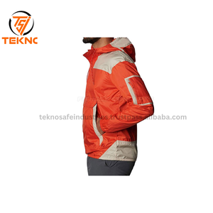 Customizable Metallic <b>Silver</b> Boxy Fit Windbreaker Hooded - Stylish Design Polyester - Long Sleeve <b>Jacket</b> Outdoor Adventures OEM - Product Image 3