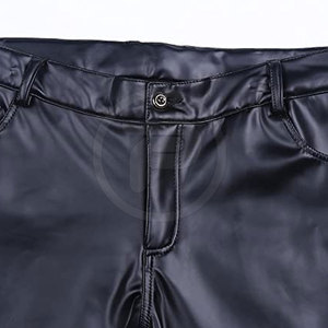 Dernière conception de pantalon en cuir personnalisé à bas prix pour hommes pantalon en cuir de qualité supérieure pour hommes - Product Image 5