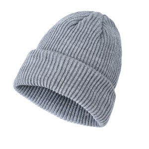 Gorro de acrílico suave para invierno 2025, gorros de punto jacquard, tendencia superior, nuevo estilo, Color puro personalizado, venta al por mayor para uso en la playa - Product Image 5