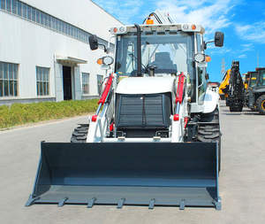 รถตักล้อยางแบบมีหลังขุด 4x4 รุ่นใหม่ ได้รับการรับรองมาตรฐาน CE พร้อมหัวตักและหัวขุดดิน รถแทรกเตอร์ขนาดกะทัดรัด เครื่องยนต์ดีเซล - Product Image 2