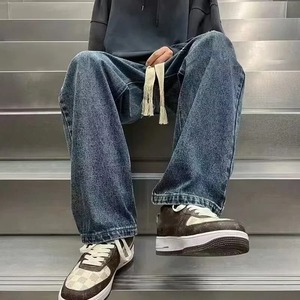 New Arrival Custom American Style Retro <b>Pants</b> Manufacturer Oem Streetwear <b>Mens</b> <b>Men</b> Baggy Jeans - Product Image 2