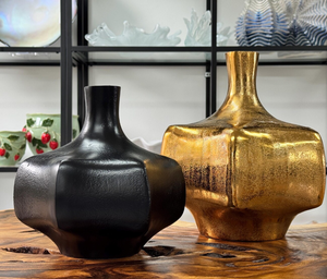 Florero de Metal Premium para Mesa de Centro y Decoración de Estantes, Diseño Moderno, Elegante y Alto, Hecho a Mano, Ecológico - Product Image 1