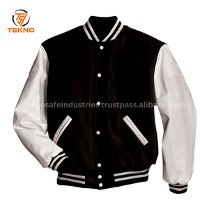 Chaqueta Bomber Varsity para hombre, nuevo diseño de talla grande, parches personalizados, chaqueta Letterman Varsity para hombre, servicio OEM - Product Image 5