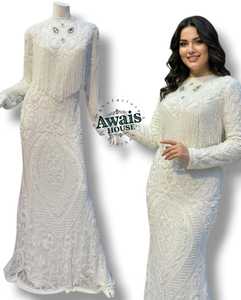 Vestido de Fiesta de Cristal Estilo Imperio, Vestidos de Noche de Moda con Cuentas Bordadas, Tela de Encaje de Lujo, Largo hasta el Suelo, Corte en A para Fiestas de Mujeres - Product Image 6