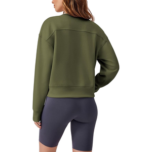 2024 hiver mode respirant imprimé femmes pull décontracté sweats goutte-épaule polaire hauts à capuche col longue longueur - Product Image 2