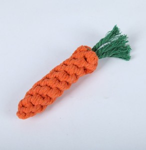 Carrot Cotton Rope <b>Pet</b> <b>Toy</b>, Chew <b>Toy</b> <b>for</b> Dogs and Cats, <b>Interactive</b> <b>Pet</b> <b>Toy</b>, Bunny <b>Toy</b>, <b>Pet</b> Gift, Rabbit Shaped Cotton Rope <b>Toy</b> - Product Image 3