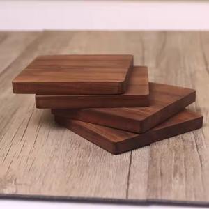 Juego de Posavasos Minimalistas de Madera para Café, Té y Bebidas, Posavasos de Madera Hechos a Mano, Resistentes al Calor, Decoración de Mesa - Product Image 6