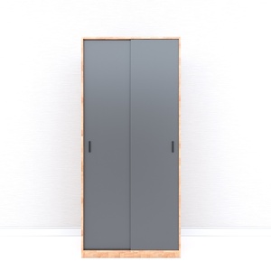 Rubber Wood Minimalist Folding <b>Wardrobe</b> Closet Convertible for Home Furniture Apartment Use TQA68035 - Product Image 4