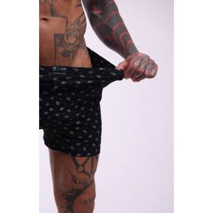 Calzoncillos tipo bóxer 100% de algodón para hombre, ropa interior masculina cómoda y suave con estampado negro, cintura elástica, tallas 48-66 - Product Image 4