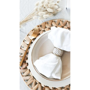 Forme et taille personnalisées rond de serviette haute qualité porte-anneau de tissu café décor de table boucle de serviette - Product Image 2