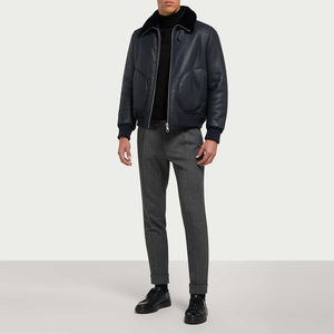 2025 nuevos abrigos y chaquetas de cuero para hombre, colección de lona al por mayor con cuello levantado, accesorios de temporada de invierno - Product Image 6