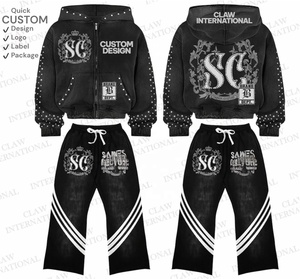 Chándal personalizado para hombre al por mayor, ropa de invierno con estampado personalizado, Sudadera con capucha, ropa de calle de moda de talla grande, fabricante de Pakistán - Product Image 1