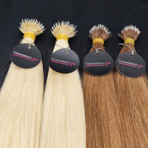 Extensiones de cabello vietnamita virgen 100% de la mejor calidad, hechos en Vietnam, extremos estirados dobles, cutícula completa Nano-Link, precio al por mayor - Product Image 1