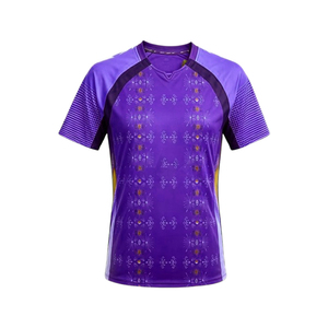 เสื้อฟุตบอลอเมริกันแบบสั่งทำพิเศษ ผ้าตาข่ายอย่างดี สวมใส่สบาย พิมพ์ลายกราฟิกด้วยเทคนิค Sublimation ทรงโอเวอร์ไซส์ เหมาะสำหรับเล่นกีฬาในช่วงฤดูร้อน - Product Image 1