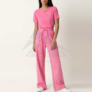 กางเกงแทร็คทรงขาบาน ผ้าคุณภาพสูง ระบายอากาศได้ดี สวมใส่สบาย เป็นมิตรกับสิ่งแวดล้อม สำหรับผู้หญิงไซส์พลัส สีใหม่ ทรงปกติ เหมาะสำหรับฤดูหนาว - Product Image 3