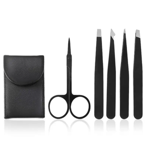 Fabricant de kit de beauté 5 pièces en acier inoxydable de qualité supérieure pince à épiler pour allonger les cils ANAAIF - Product Image 1