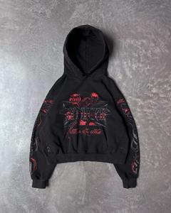 Custom French Terry ZIP up Hoodie Good Quality Puff Print Hoodie Y2K Cropped <b>Pink</b> <b>Hoodies</b> En Sweatshirts - Product Image 2