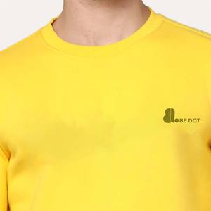 2026 nueva moda para hombre, sudadera delgada de cuello redondo, logotipo personalizado, algodón liso lavado con ácido, sudaderas con capucha bordadas teñidas a la piedra - Product Image 5