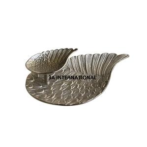 เครื่องครัวโค้งมนถาดเซิร์ฟเวอร์ช็อคโกแลตการใช้งานบ้านโรงแรมร้านอาหารอาหารเย็นถาดเสิร์ฟอาหารจานทำด้วยมือ - Product Image 1