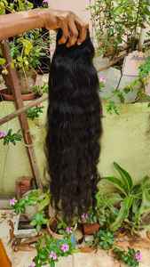 Extensiones de cabello humano Remy indio que teje la cutícula alineada de calidad superior de un solo donante con estilo de onda de agua - Product Image 3