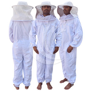 Traje de Apicultor de Poliéster Blanco con Gorro de Estilo Cuadrado y Velo |   Nivel de Protección Contra Riesgos D, Resistente a Cortes y Radiación |   Cosh International - Product Image 3