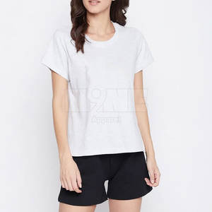Best Price 100% Cotton <b>Women's</b> Casual <b>Short</b> <b>Sets</b> Custom Logo <b>T</b> <b>Shirt</b> High Quality for Online Sale - Product Image 1