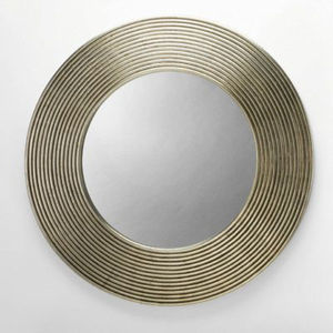 Prix de gros Miroir de maquillage en métal doré de style européen Décoration de couloir Salle de bain Miroirs muraux vintage - Product Image 6