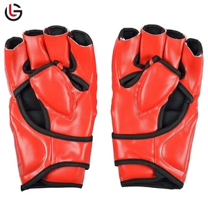 100% Gants de boxe en cuir véritable avec rembourrage en mousse Gants MMA de soutien sécurisé pour l'entraînement - Product Image 4