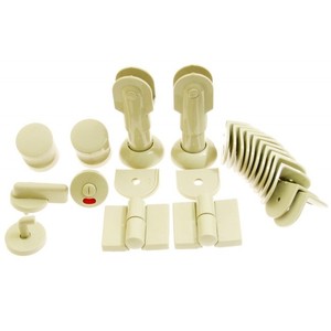 WC Installation WC, Droit, épaisseur de plaque 12-18mm-Polypropylène beige - Product Image 1