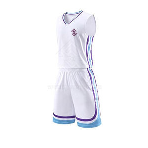 Ensembles de maillots de basket-ball respirants sans manches en polyester 100% de haute qualité à bas prix personnalisés 2025 Créez votre propre design de maillot - Product Image 1