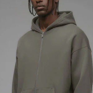 Sudadera con Capucha Extra Grande de Felpa Gruesa de Algodón de Alta Calidad para Hombre, Precio al por Mayor 2026, Personalizable con Hombros Caídos - Product Image 2