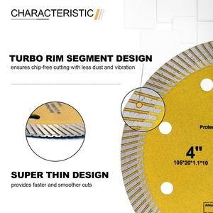 Scie circulaire en acier au carbone pour carreaux de béton en céramique industrielle, utilisation humide, pierre coupée, granit, marbre, porcelaine, <span class=keywords><strong>disque</strong></span> de coupe - Product Image 6