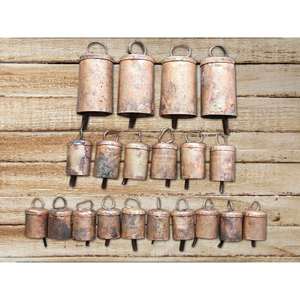 Handmade Rustic Set 24 Recycled Iron Tin Mug Bells Antique Look Vase Decorations for Home Restaurants <b>Wall</b> <b>Decor</b> Handicrafts - Product Image 5