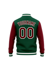 Veste universitaire noire de luxe personnalisée pour hommes veste à manches en cuir veste universitaire Letterman pour hommes manteau de baseball Letterman - Product Image 3