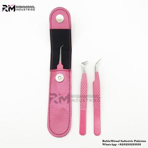 Pinzas de extensión de pestañas con logotipo personalizado profesional, 90 45 grados de volumen, pinzas de agarre para Injerto de pestañas, herramienta de belleza - Product Image 5