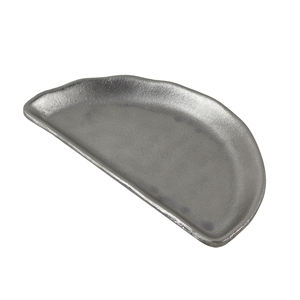 Bandeja de servicio de color plateado en forma de hoja, pizarra con acero inoxidable para decoración del hogar, bandeja de Metal sólido, diseño personalizado disponible - Product Image 5