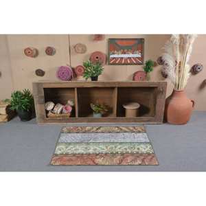 Alfombra Vintage de Lana Marrón Turca de 29x38 Pies, Alfombra de Área Grande para Sala de Estar, Estilo Clásico Patchwork con Respaldo de Látex para Adolescentes - Product Image 1