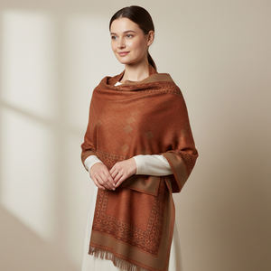 Premium Woolen Kullu <b>Shawl</b> with Traditional Himalayan Handwoven Design Soft Warm Breathable Fabric for Winter Wear at Low Price - Product Image 4