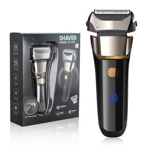 Rasoir électrique pour homme, étanche, rechargeable, avec affichage, triple lame, tondeuse à barbe pour le soin des poils du corps - Product Image 2
