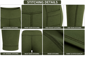<b>Women's</b> High Waist Yoga <b>Leggings</b> Full Length Solid <b>Green</b> Stretch Pants Seamless Design <b>For</b> Workout Fitness Gym <b>leggings</b> <b>women</b> - Product Image 5