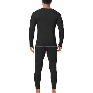 Conjunto de Ropa Interior Térmica Antibacteriana Ecológica de 2 Piezas para Hombre, Color Sólido, Invierno y Otoño, Marca Royal Bro Industry, Gran Venta - Product Image 3