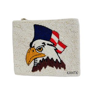 Bolsa de Cremallera con Cuentas para el Día del Partido, Bolso de Cuentas Hecho a Mano, Bolsa para el Día del Partido de Fútbol - Product Image 2